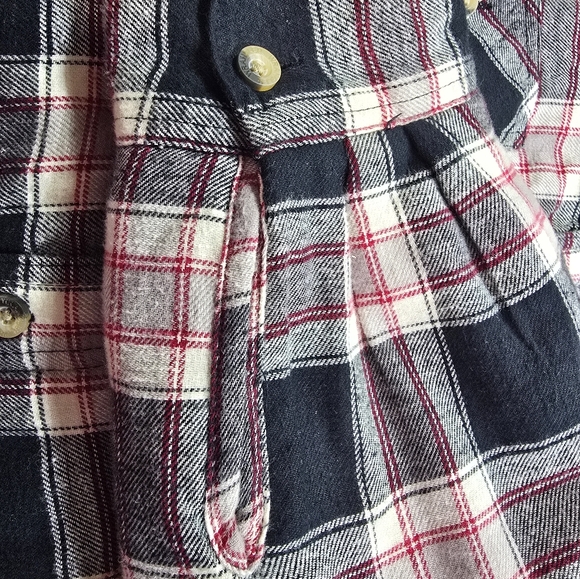 Wrangler Mens Sherpa Lined Red/Black Plaid Flannel Jacket Relaxed XL - Picture 5 of 8